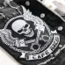 7New men's denim vest trendy men wash Black Embroidered Skull #999923258