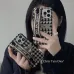 1Christian Dior iPhone 13/ Phone 13 Pro /Phone 13 Pro Max /Phone 12 / 11 Fabric Embroidered Wrist Strap Half Case #999925251