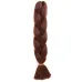 12African wig braid monochrome chemical fiber big braid Jumbo braid hair high temperature Jacques dirty braid chemical fiber (100g, 24 in) #999909685