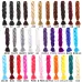 1African wig braid monochrome chemical fiber big braid Jumbo braid hair high temperature Jacques dirty braid chemical fiber (100g, 24 in) #999909685