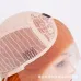 12New matte high temperature silk chemical fiber front lace headgear mixed color long straight hair #999933361