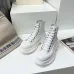 3Alexander McQueen Tread Slick High Top McQueen Sneakers Unisex High Quality #A39597