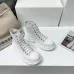 4Alexander McQueen Tread Slick High Top McQueen Sneakers Unisex High Quality #A39597