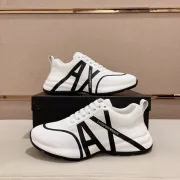 Good Quality White/Black Armani Designer Sneakers #A48658