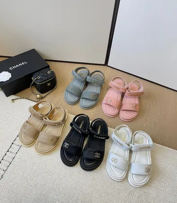 Chanel shoes for Women Chanel sandals Black/White/Pink #A47922
