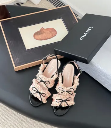 Chanel shoes for Women Chanel sandals Black/White/Pink/Yellow #A47898