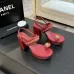 9Chanel shoes for Women Chanel sandals Black/White/Red/Brown #A49584