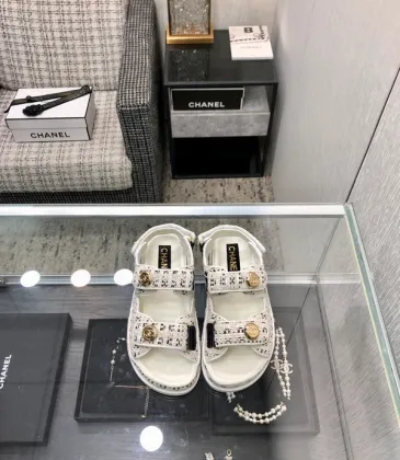Chanel shoes for Women Chanel sandals Crochet Fashion Black #A48694
