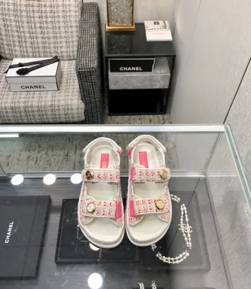 Chanel shoes for Women Chanel sandals Crochet Fashion Pink #A48691