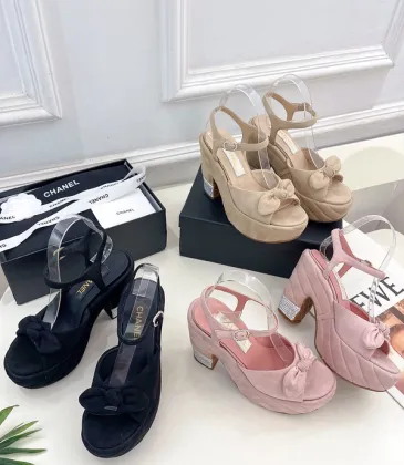 Chanel shoes for Women Chanel sandals Pink/Black #A47882