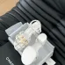 12Women's Chanel Tweed Platform Sandals with Pearl Embellishments #A45802