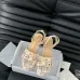 19Women's Chanel Tweed Platform Sandals with Pearl Embellishments #A45802