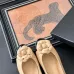 3Chanel Light Brown Leather CC Camellia Ballet Flats Heel height:1.5cm #A53192