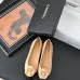 6Chanel Light Brown Leather CC Camellia Ballet Flats Heel height:1.5cm #A53192