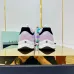 17Chanel Denim Suede Calfskin Neon Orange CC Logo Trainers #A53211