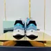 11Chanel Denim Suede Calfskin Neon Orange CC Logo Trainers #A53211