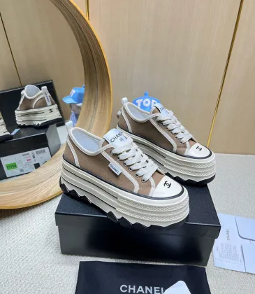 Chanel shoes for Women's Chanel Sneakers Thick sole #A48849