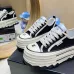 3Chanel shoes for Women's Chanel Sneakers Thick sole Black #A48854