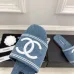 12Chanel shoes for Women's Chanel slippers Black/Blue #A47894