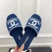 8Chanel shoes for Women's Chanel slippers Black/Blue #A47894