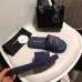 12Chanel shoes for Women's Chanel slippers Black/Blue #A47904