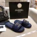 15Chanel shoes for Women's Chanel slippers Black/Blue #A47904