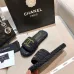 10Chanel shoes for Women's Chanel slippers Black/Blue #A47904