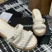 15Chanel shoes for Women's Chanel slippers Black/White #A47911