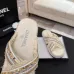 4Chanel shoes for Women's Chanel slippers Black/White/Blue #A47888