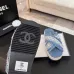 5Chanel shoes for Women's Chanel slippers Black/White/Blue #A47888