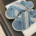 6Chanel shoes for Women's Chanel slippers Black/White/Blue #A47888