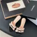 13Chanel shoes for Women's Chanel slippers Black/White/Pink #A47899