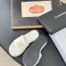 19Chanel shoes for Women's Chanel slippers Black/White/Red #A47908