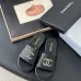 26Chanel shoes for Women's Chanel slippers Black/White/Red #A47908