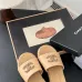 28Chanel shoes for Women's Chanel slippers Black/White/Red #A47908