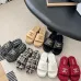 1Chanel shoes for Women's Chanel slippers Black/White/Red #A47908