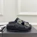 5Chanel shoes for Women's Chanel slippers Camellia Black #A48713