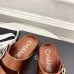 4Chanel shoes for Women's Chanel slippers Camellia Brown #A48708