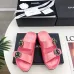 1Chanel shoes for Women's Chanel slippers Camellia Pink #A48710