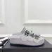 5Chanel shoes for Women's Chanel slippers Camellia Silver #A48709