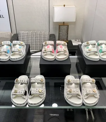 Chanel shoes for Women's Chanel slippers Crochet Fashion White/Black/Pink/Green/Blue #A48695