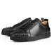 232020 Christian Louboutin red bottoms men women fashion luxury designer shoes spike high top sneakers black white bred grey leather suede flats casual shoe #9874153