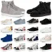 12020 Christian Louboutin red bottoms men women fashion luxury designer shoes spike high top sneakers black white bred grey leather suede flats casual shoe #9874153