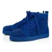 19Christian Louboutin designer shoes Studded Spikes triple black red suede leather men women flat bottoms luxury casual shoes fashion Sneakers 36-47 #956071
