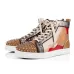 8Christian Louboutin designer shoes Studded Spikes triple black red suede leather men women flat bottoms luxury casual shoes fashion Sneakers 36-47 #956071