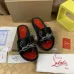 5Christian Louboutin Shoes for Men's CL Slippers #A36878