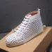 3Christian Louboutin Bottom Red Bottoms Studded Spikes CL Mens casual Shoes Sneakers (4 colors) #963398