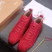 8Christian Louboutin Bottom Red Bottoms Studded Spikes CL Mens casual Shoes Sneakers (4 colors) #963398