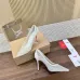 6Christian Louboutin Shoes for Women's CL Pumps Black/White/Red #A47868