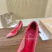 7Christian Louboutin Shoes for Women's CL Pumps Black/White/Red #A47868